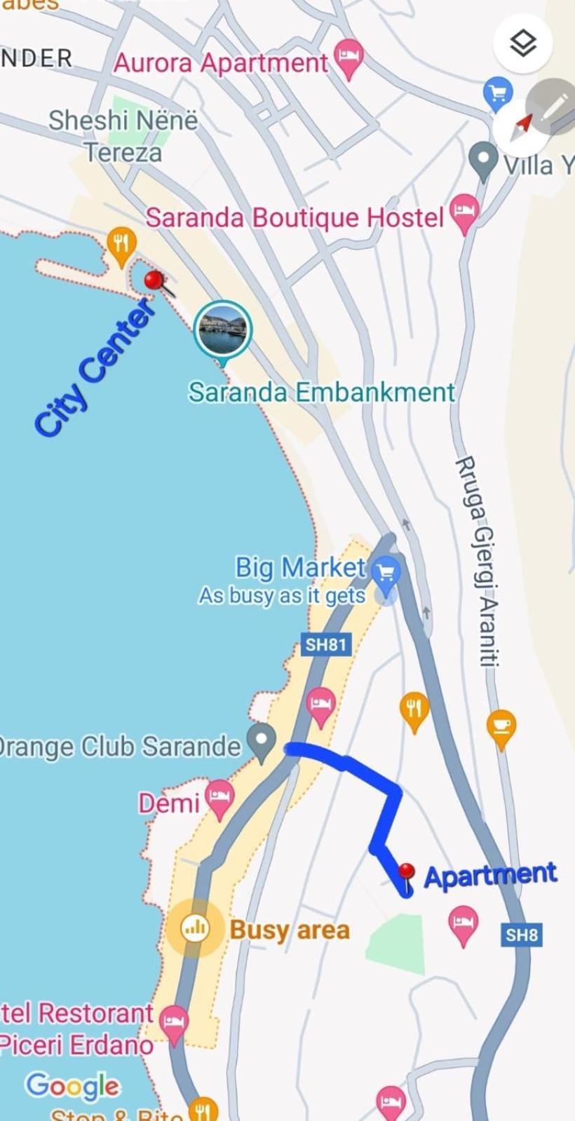 Ona Apartament Saranda Kültér fotó